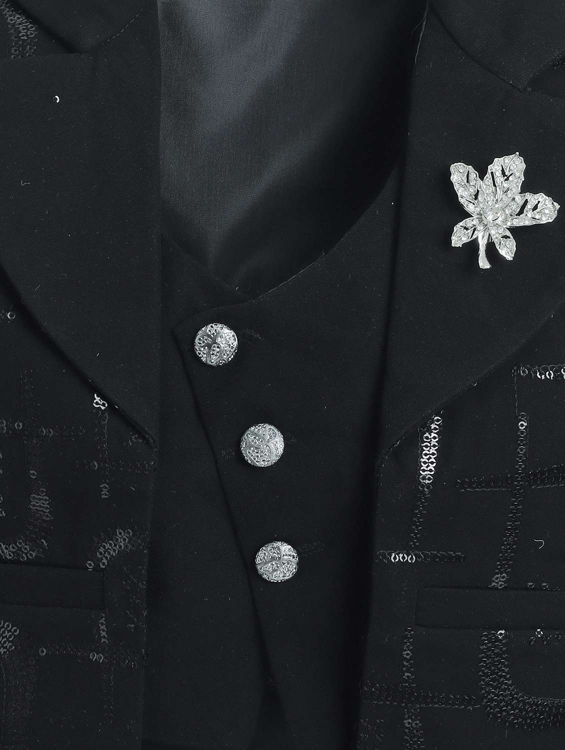 boys self designed blazer and trouser with shirt set - 22147666 -  Standard Image - 2