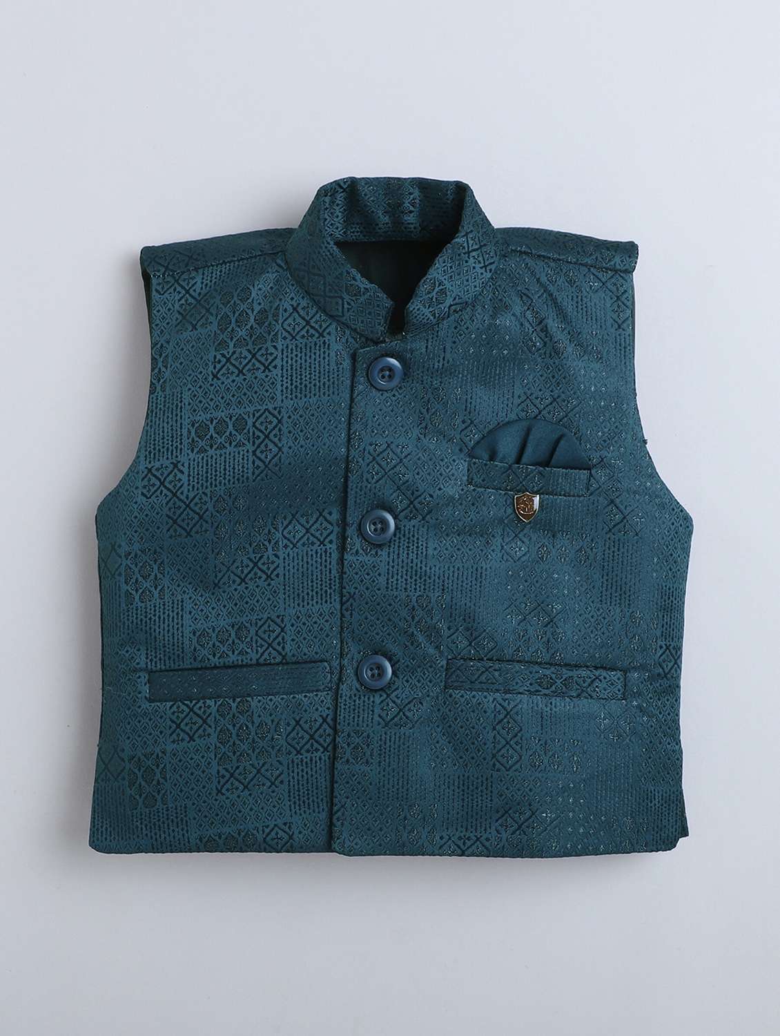 Boys Self Design 3 Piece Suit Set - 22147674 -  Standard Image - 2