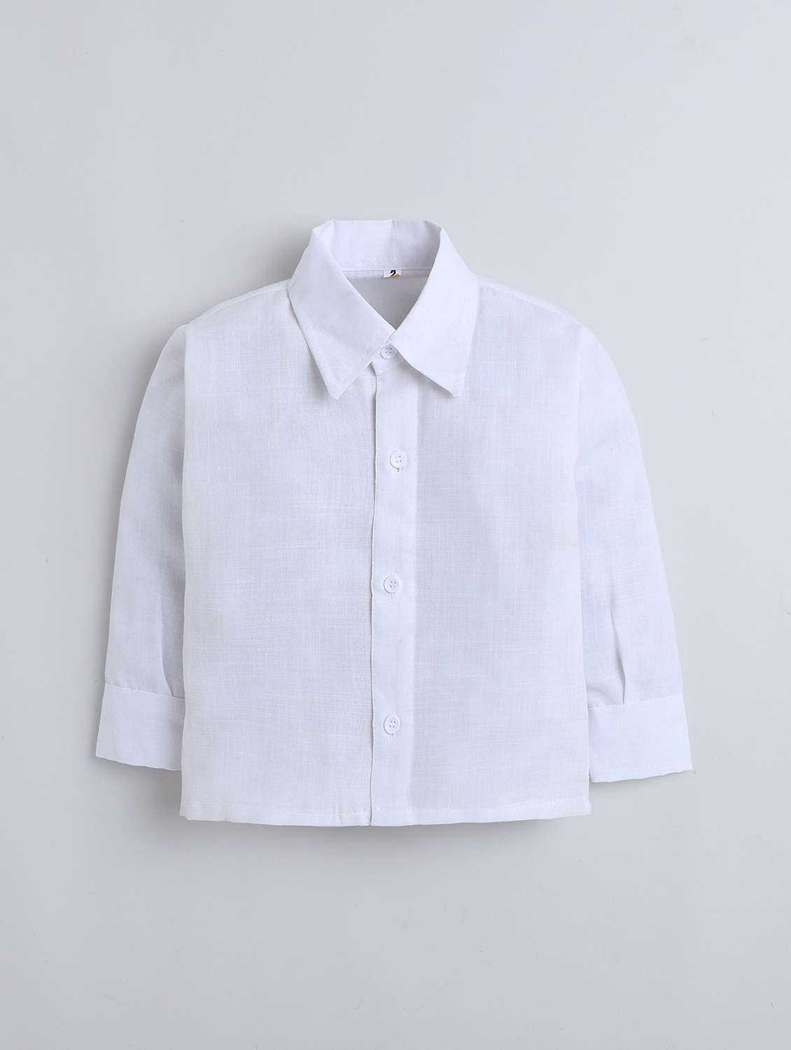 boys solid shirt & trouser with cap set - 22147678 -  Standard Image - 2