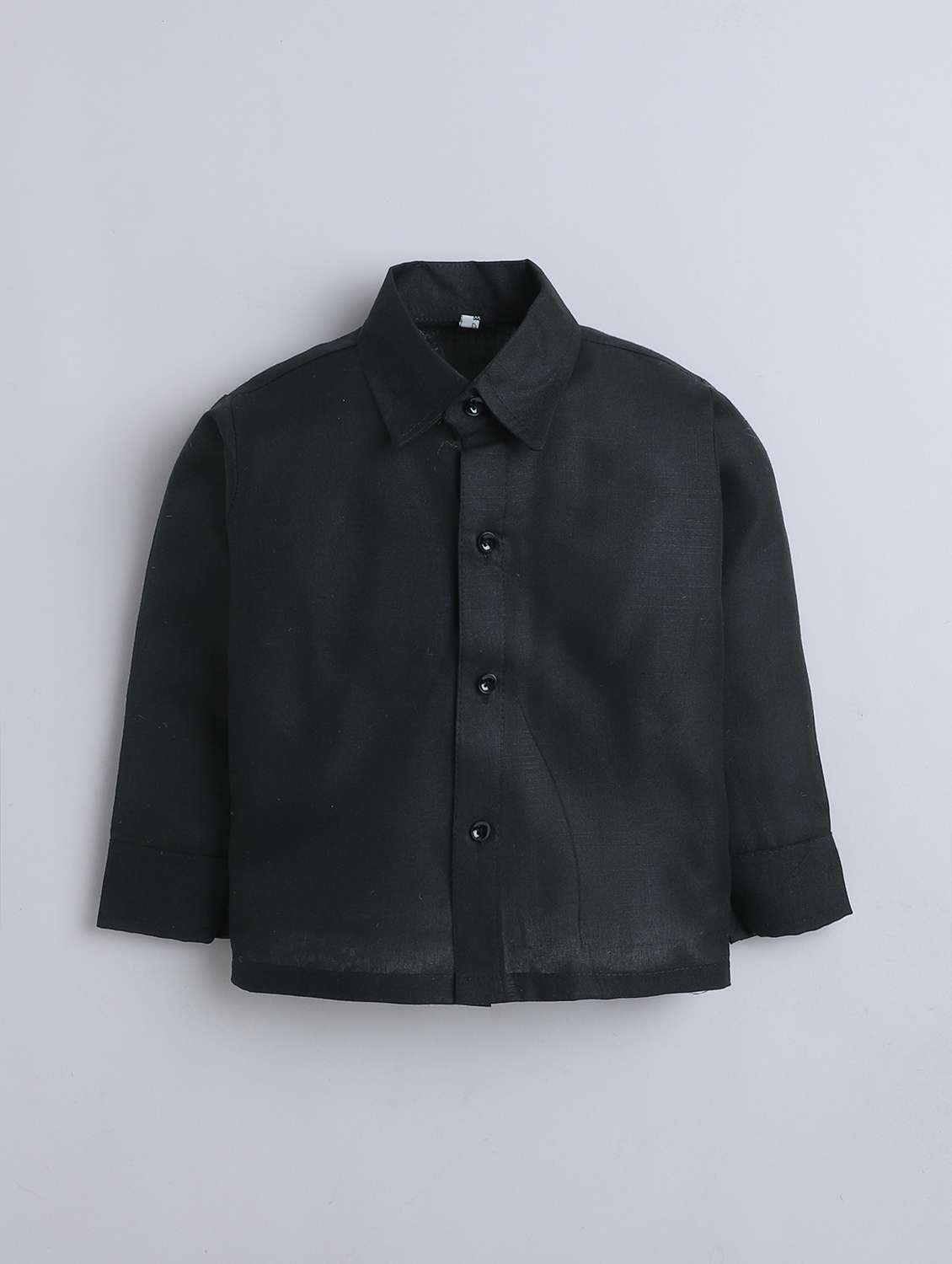 boys solid shirt & trouser with cap set - 22147680 -  Standard Image - 2