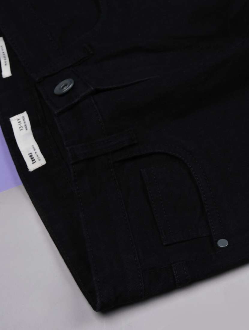 boys solid mid rise slim fit jeans - 22147695 -  Standard Image - 2