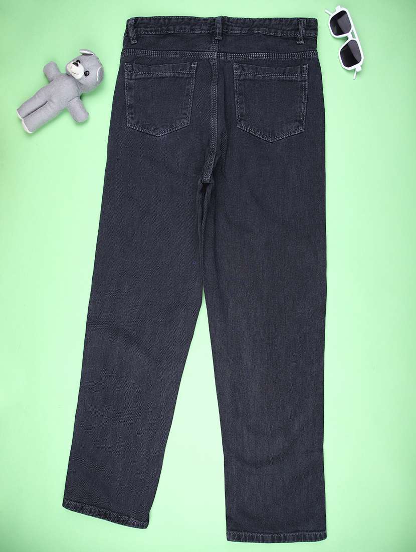 girls solid mid rise slim fit jeans - 22147700 -  Standard Image - 2