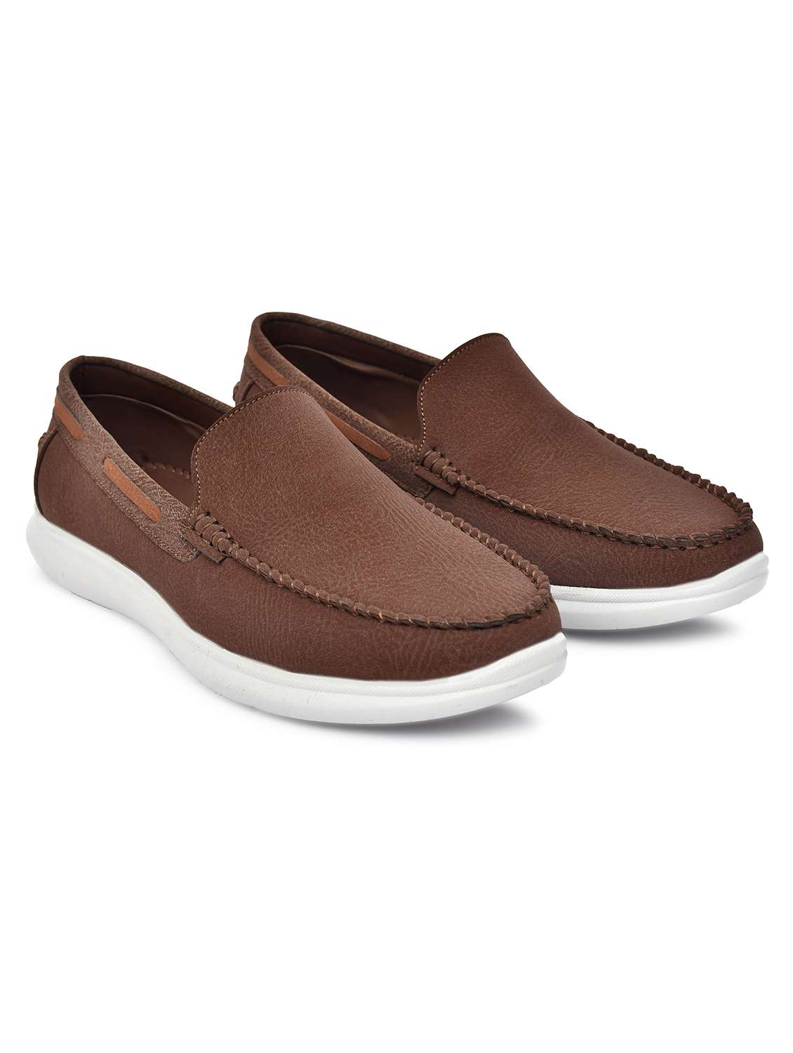 men brown slip on loafer - 22147710 - Standard Image - 2