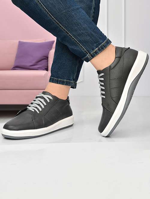 men grey lace-up shoe - 22147714 -  Standard Image - 0