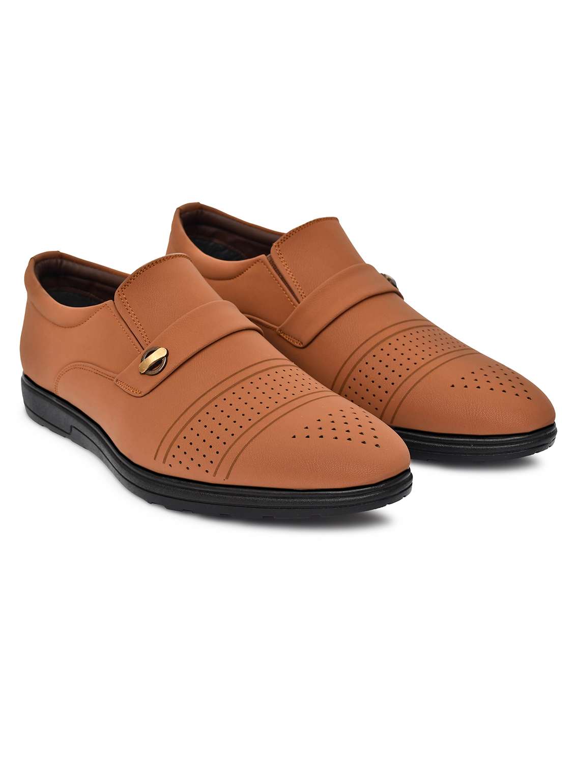 men tan slip on shoe - 22147718 -  Standard Image - 2