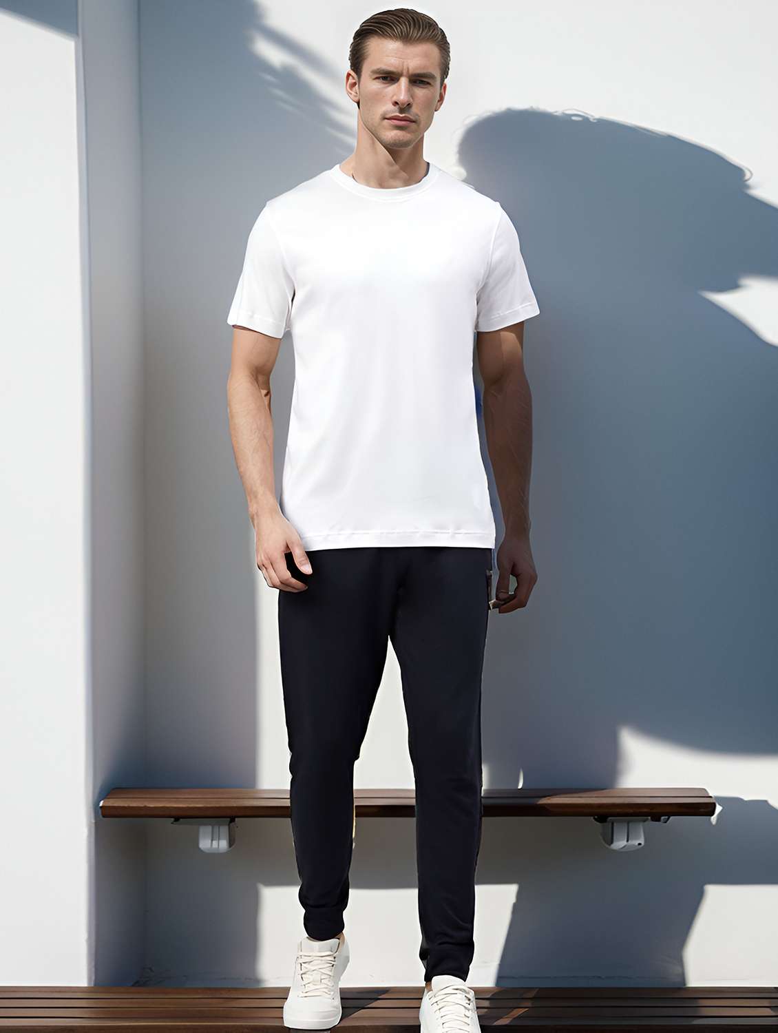 men solid short sleeve regular fit t-shirt - 22148036 -  Standard Image - 2