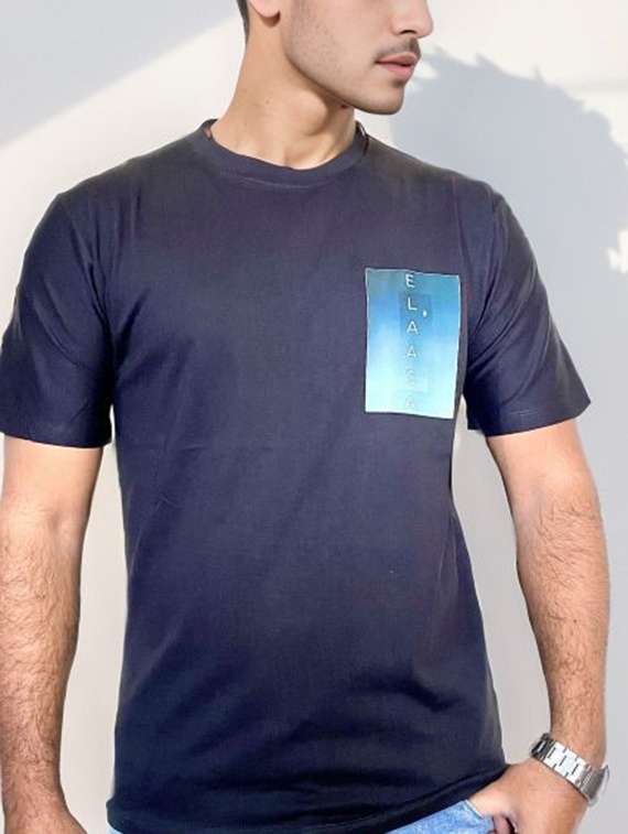 men placement print short sleeve regular fit t-shirt - 22148041 -  Standard Image - 2