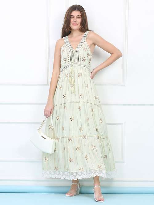 women shoulder strap tiered dress - 22148076 -  Standard Image - 0