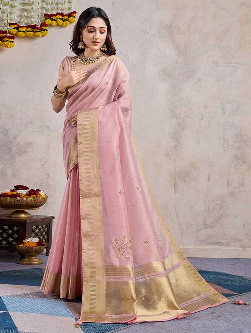 women self design bordered saree with blouse - 22148179 -  Standard Image - 0