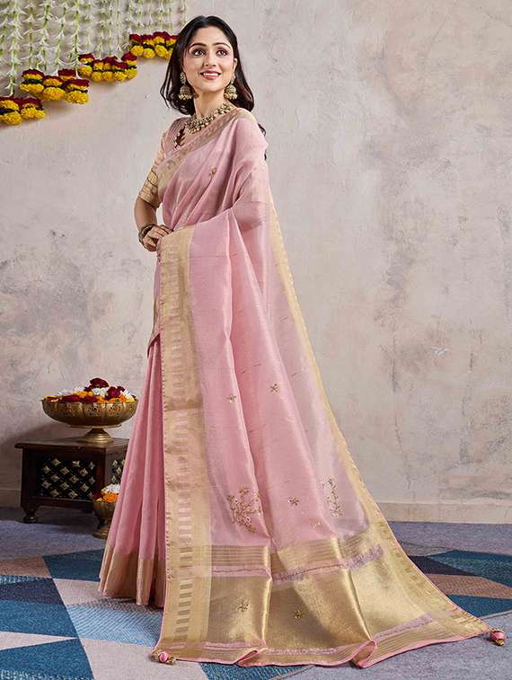 women self design bordered saree with blouse - 22148179 -  Standard Image - 2