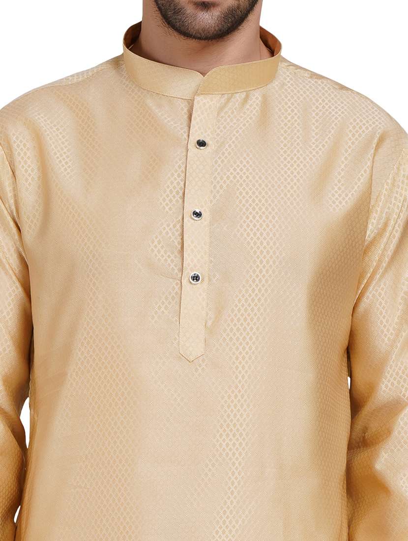 men self design long sleeve kurta with trousers ethnic wear set - 22148186 -  Standard Image - 7