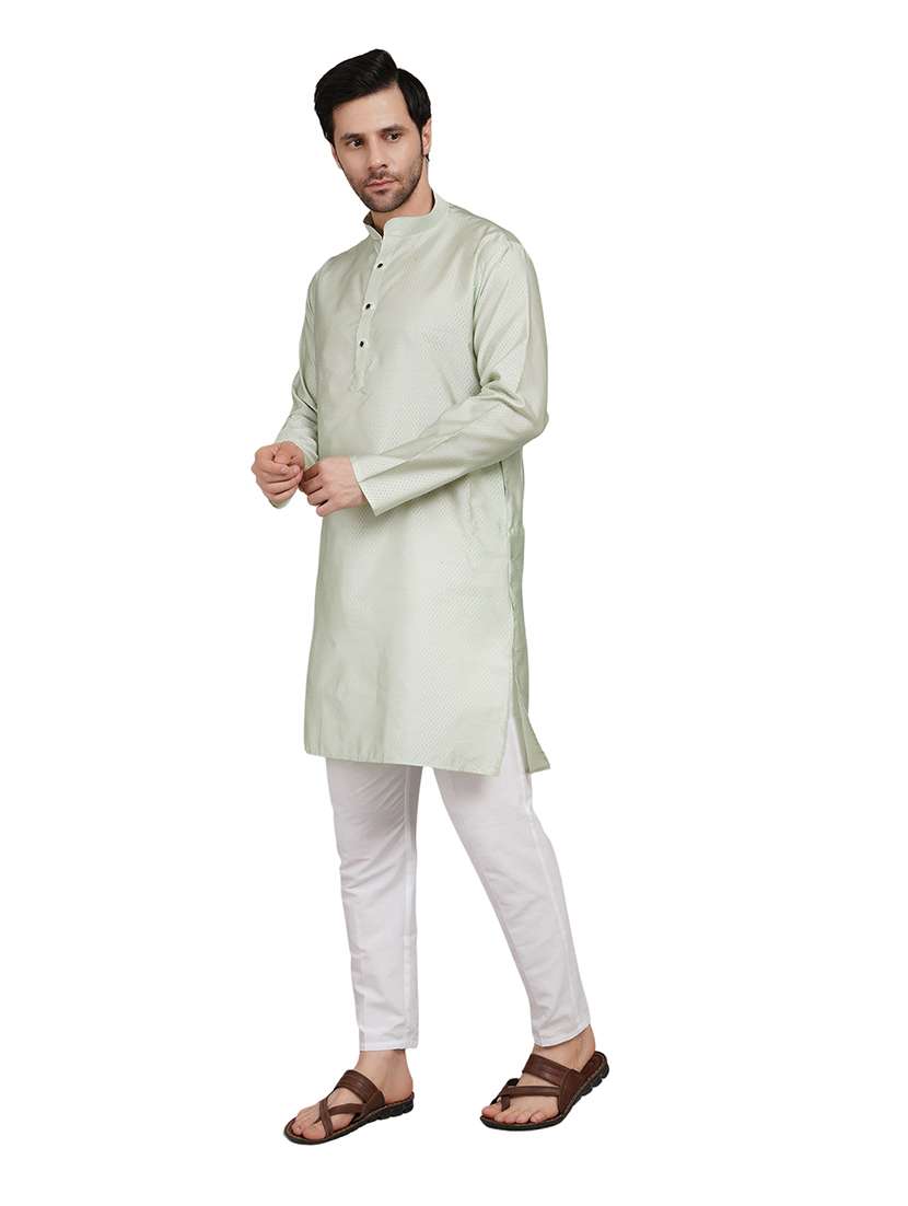 men self design long sleeve kurta with trousers ethnic wear set - 22148193 -  Standard Image - 2