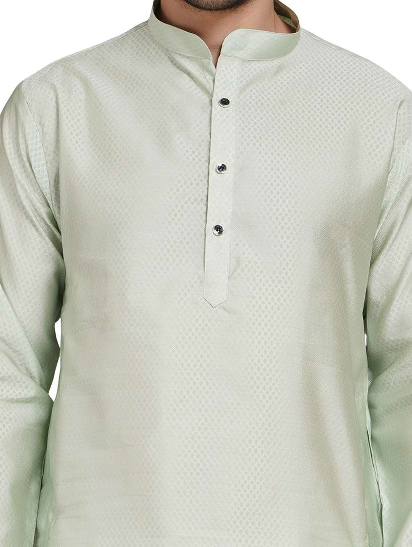 men self design long sleeve kurta with trousers ethnic wear set - 22148193 -  Standard Image - 7