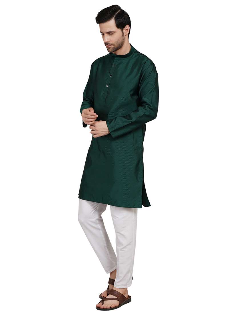 men self design mandarin neck kurta with trousers ethnic wear set - 22148201 -  Standard Image - 2