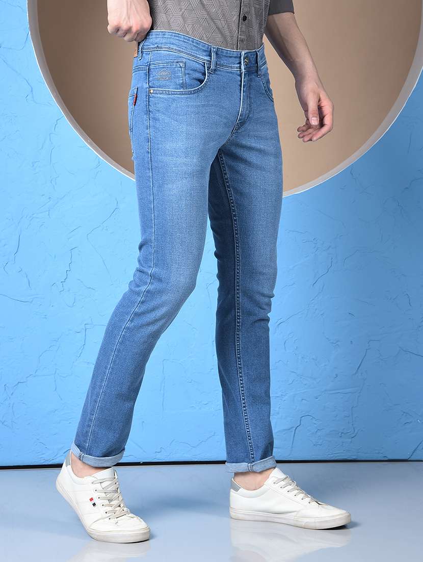 men washed low rise slim fit jeans - 22148238 -  Standard Image - 2