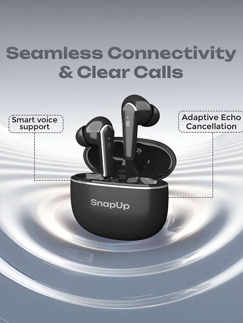 snapup snapods s512 ion true wireless in-ear earbuds (midnight black) - 22153664 -  Standard Image - 7