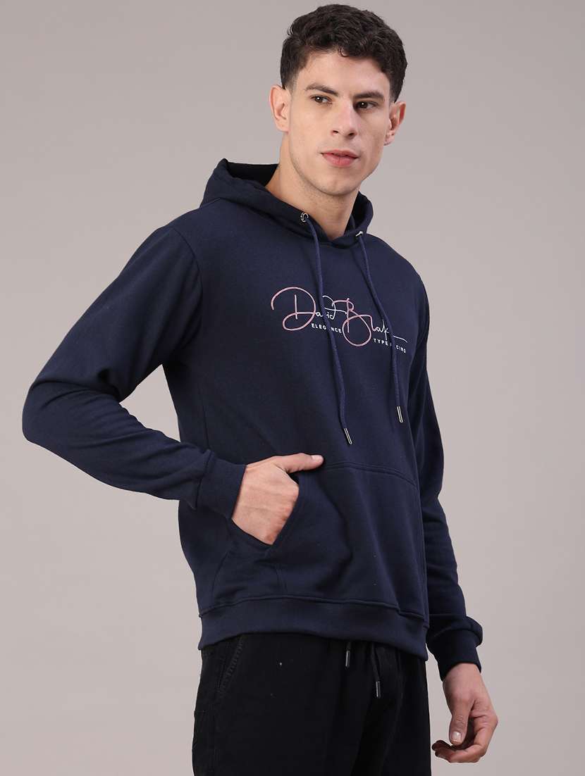 men printed long sleeve hooded sweatshirt - 22154354 -  Standard Image - 2