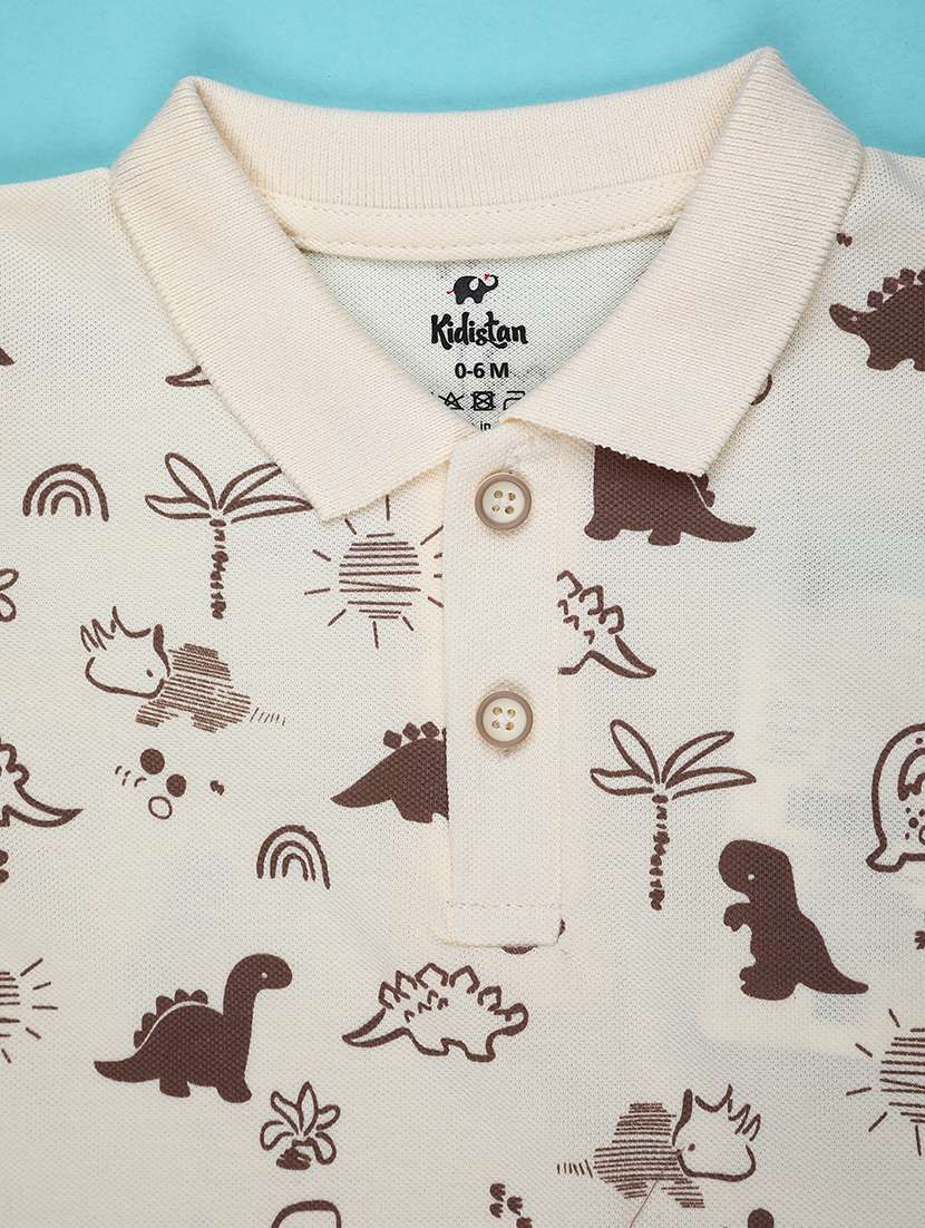 boys printed short sleeve polo t-shirt - 22154400 -  Standard Image - 2