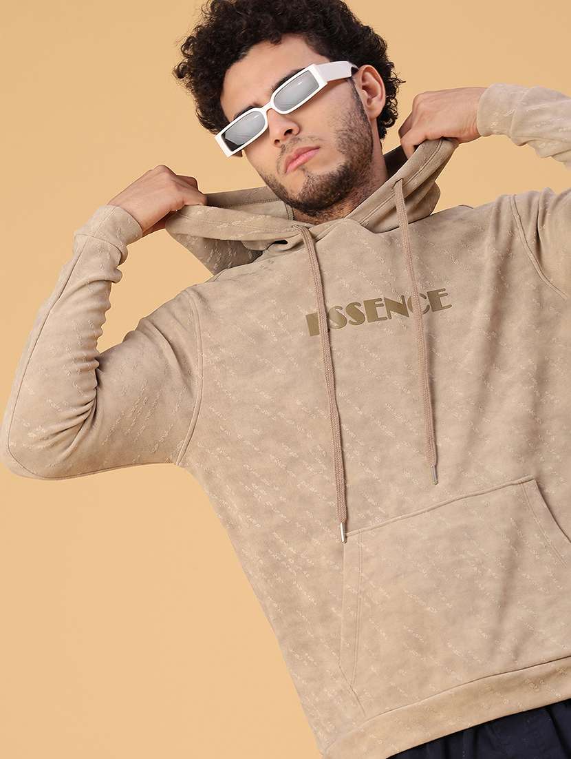 men printed long sleeve regular fit sweatshirt