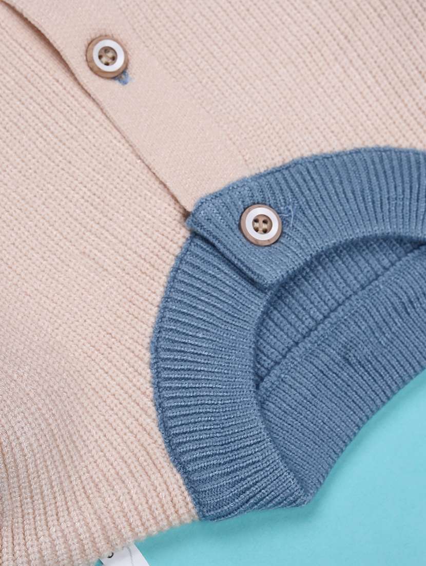 boys color block long sleeve sweater - 22155280 -  Standard Image - 2