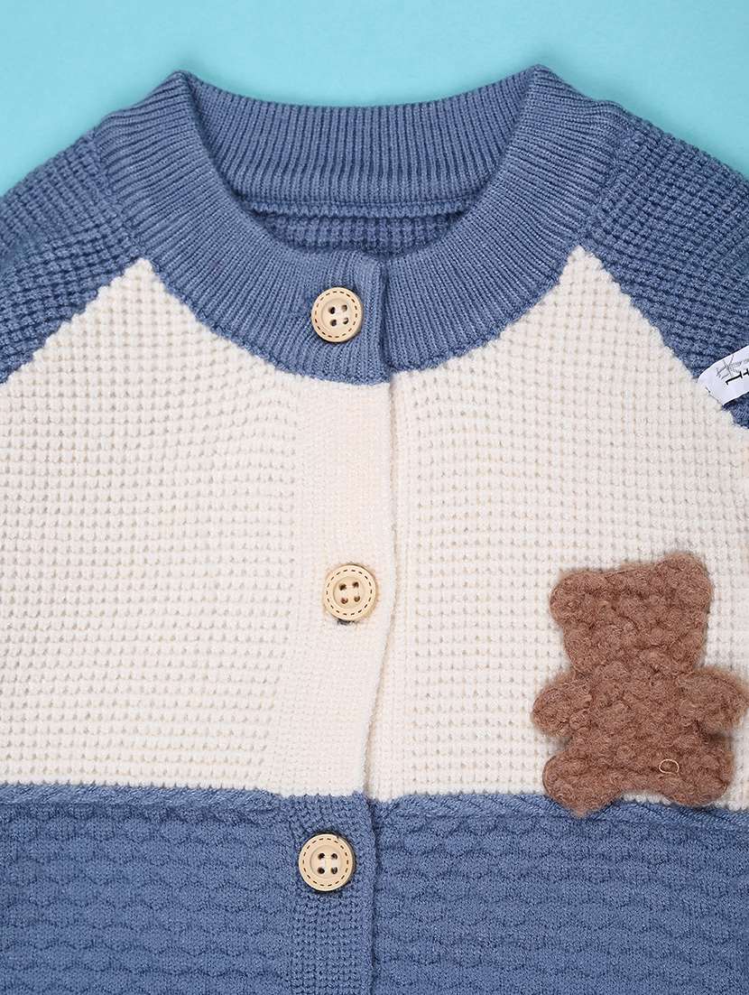 boys color block long sleeve sweater - 22155329 -  Standard Image - 2