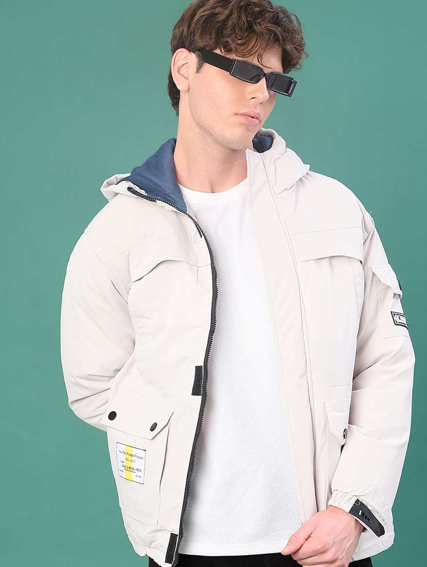 men solid long sleeve lightweight bomber jacket