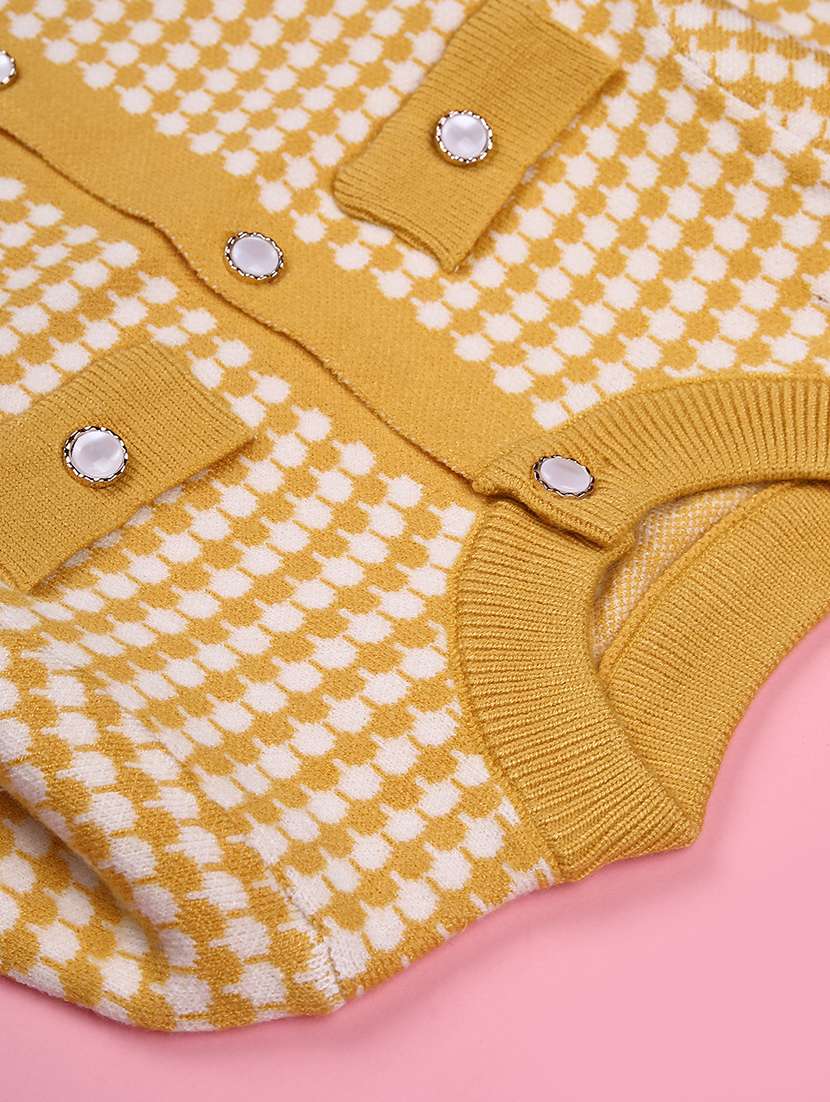 girls self designed long sleeve cardigan - 22155404 -  Standard Image - 2