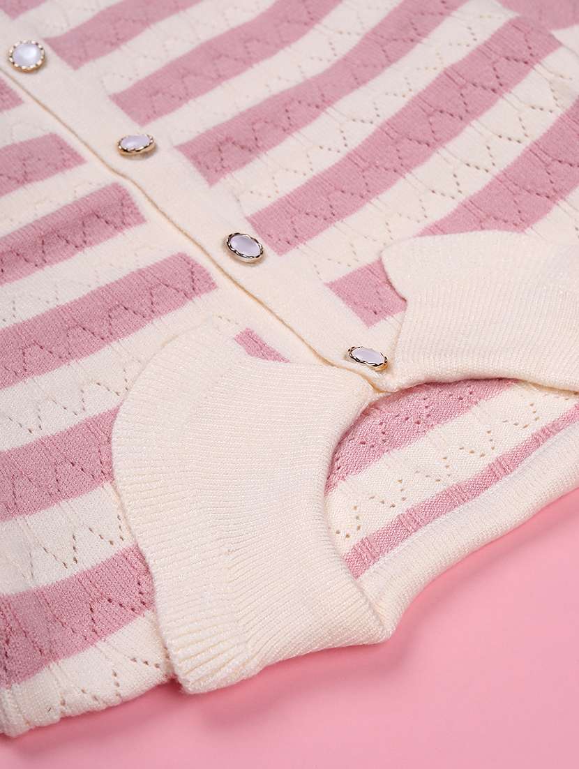 girls self designed long sleeve cardigan - 22155409 -  Standard Image - 2