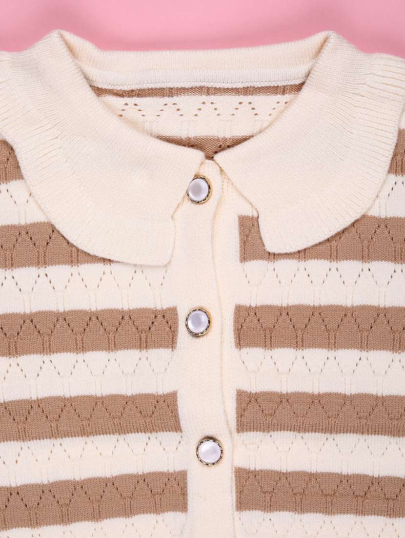 girls self designed long sleeve cardigan - 22155412 -  Standard Image - 2