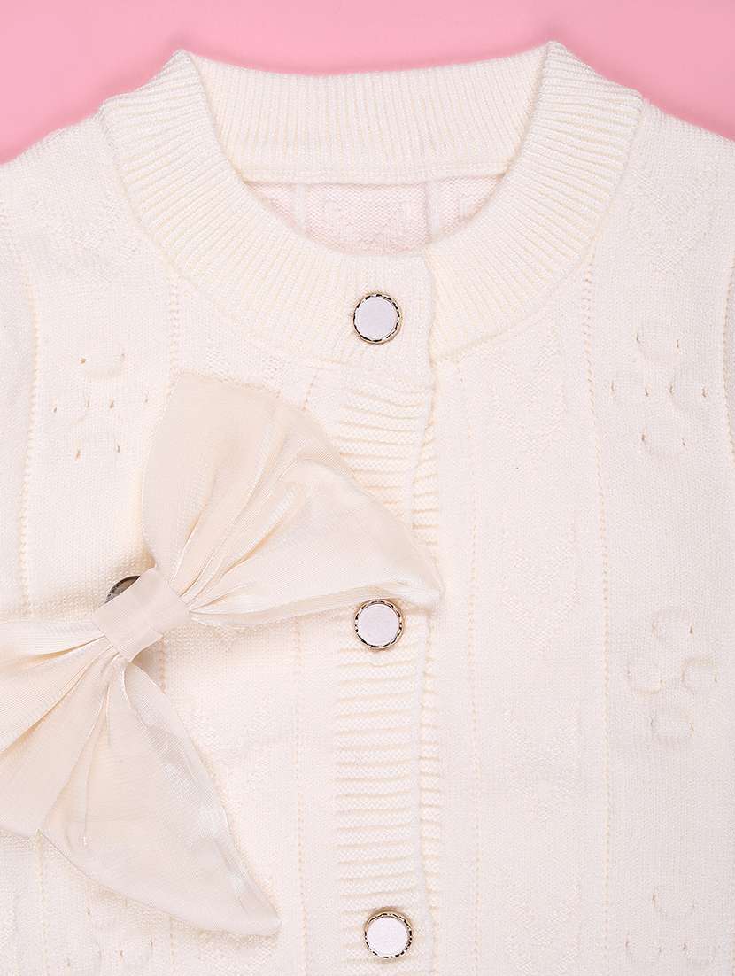 girls self designed long sleeve cardigan - 22155418 -  Standard Image - 2