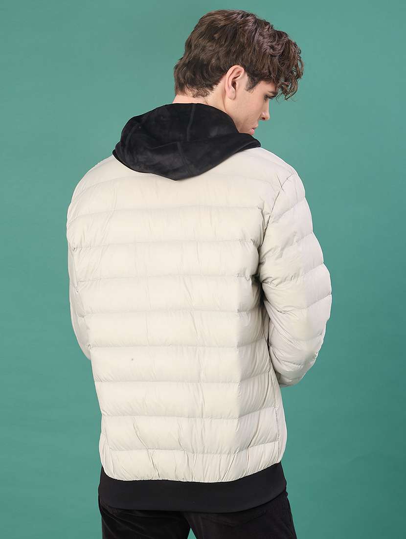 men solid long sleeve puffer jacket - 22155464 -  Standard Image - 2