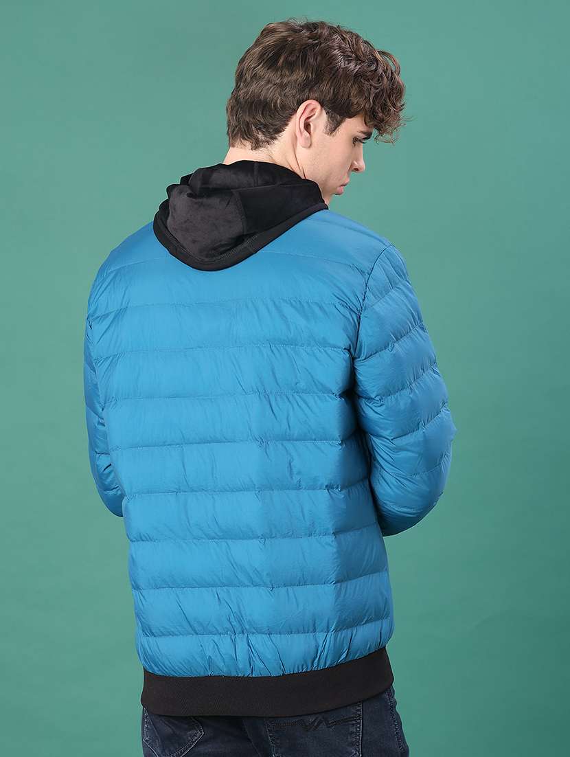 men solid long sleeve puffer jacket - 22155466 -  Standard Image - 2