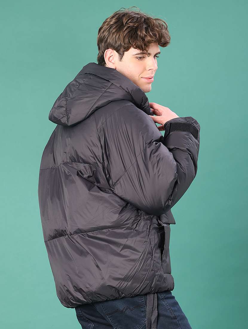 men solid long sleeve puffer jacket - 22155469 -  Standard Image - 2