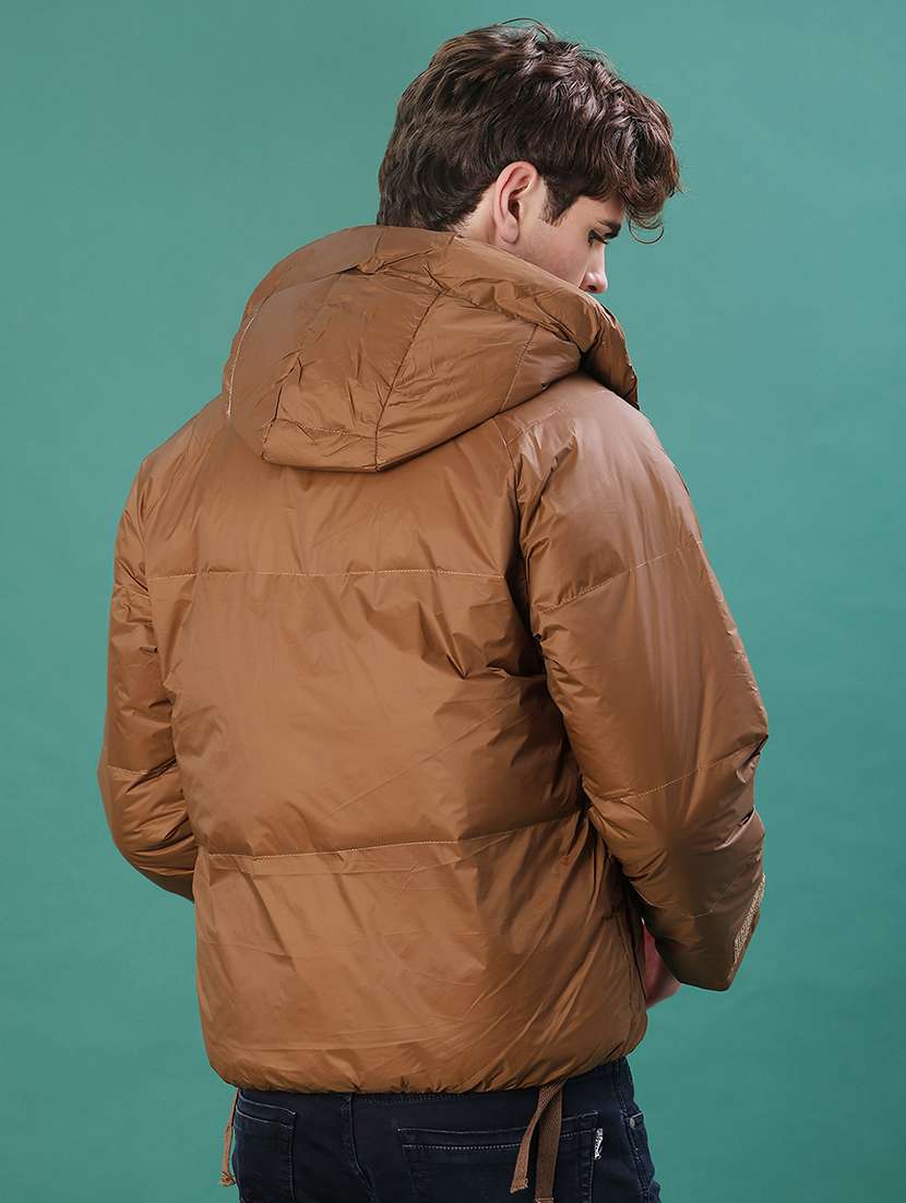 men solid long sleeve puffer jacket - 22155470 -  Standard Image - 2