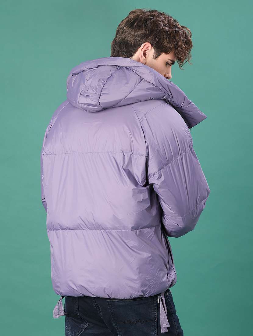 men solid long sleeve puffer jacket - 22155471 -  Standard Image - 2