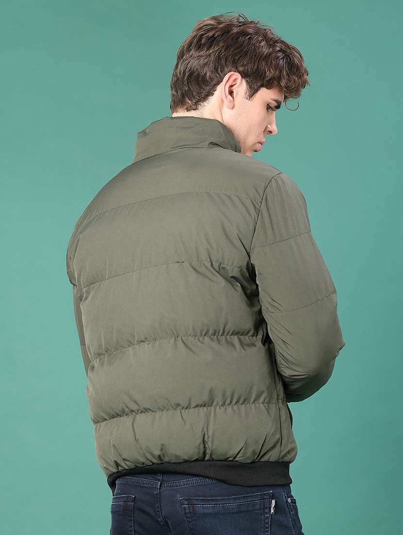 men solid long sleeve puffer jacket - 22155480 -  Standard Image - 2