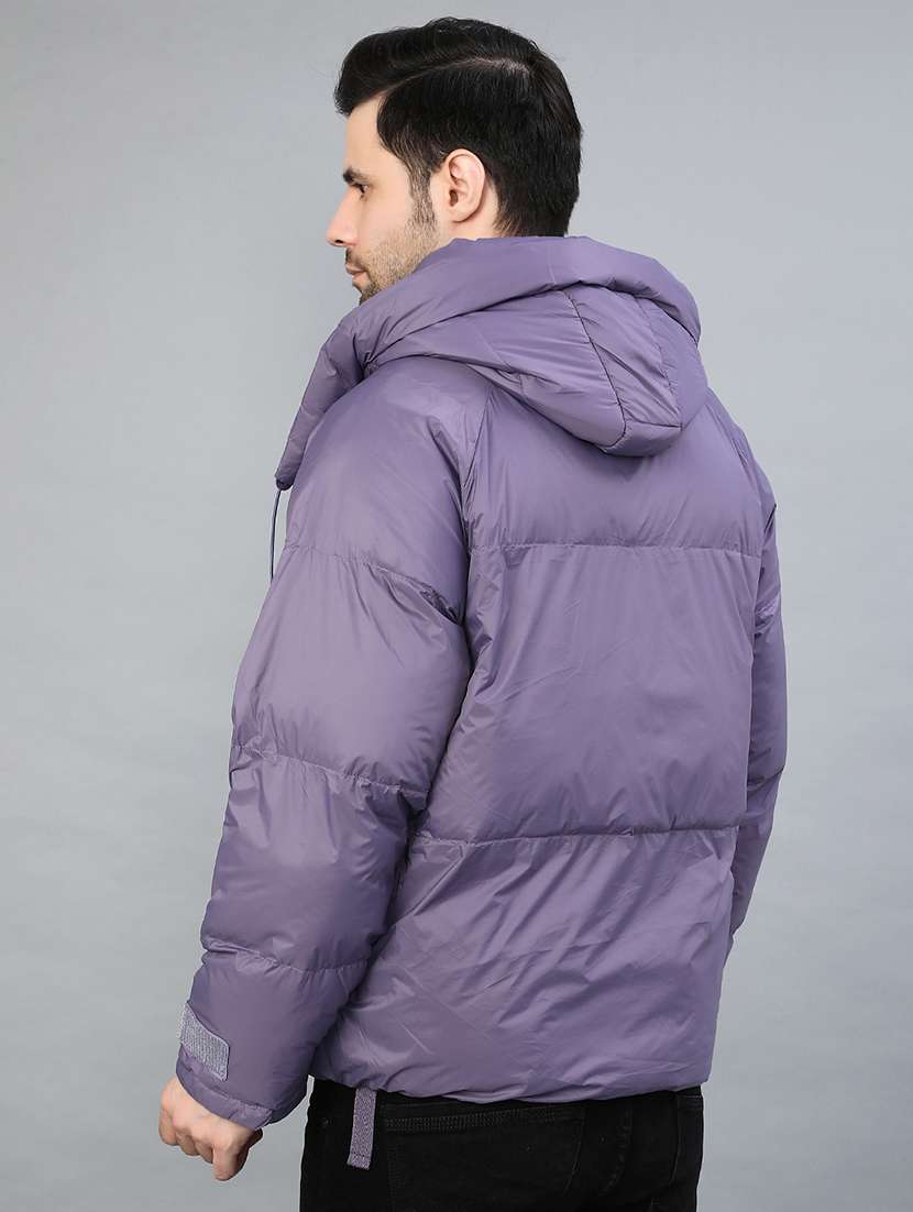 men solid long sleeve puffer jacket - 22155481 -  Standard Image - 2