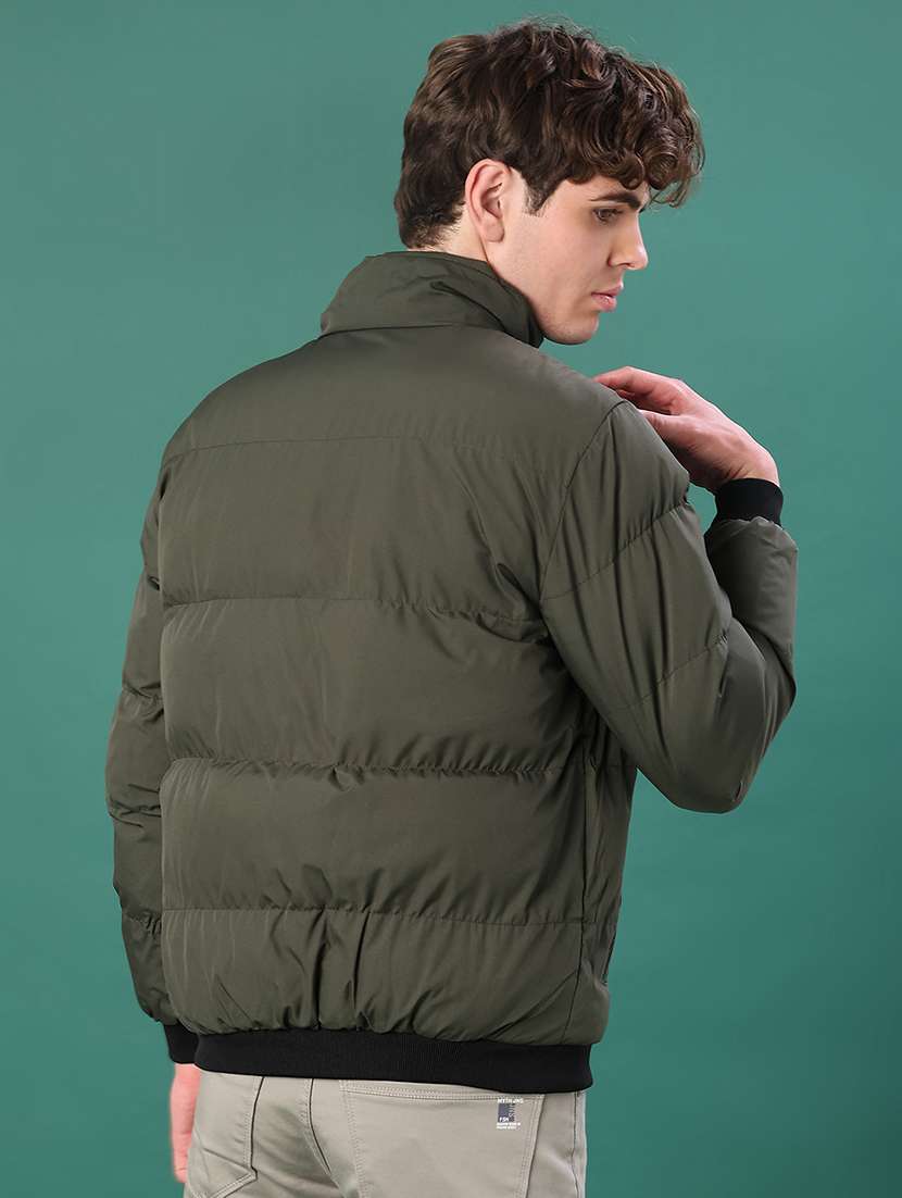 men solid long sleeve puffer jacket - 22155482 -  Standard Image - 2