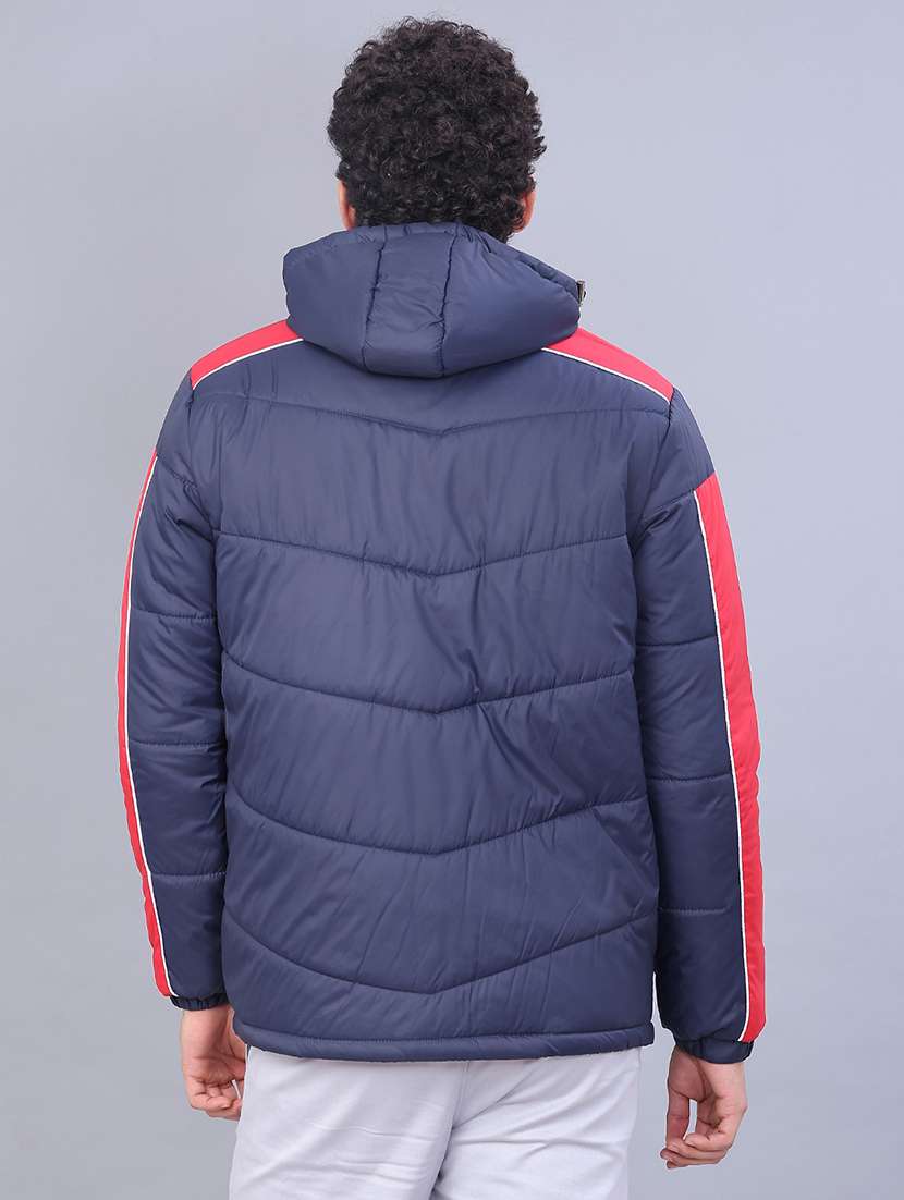 men color block long sleeve puffer jacket - 22155668 -  Standard Image - 2