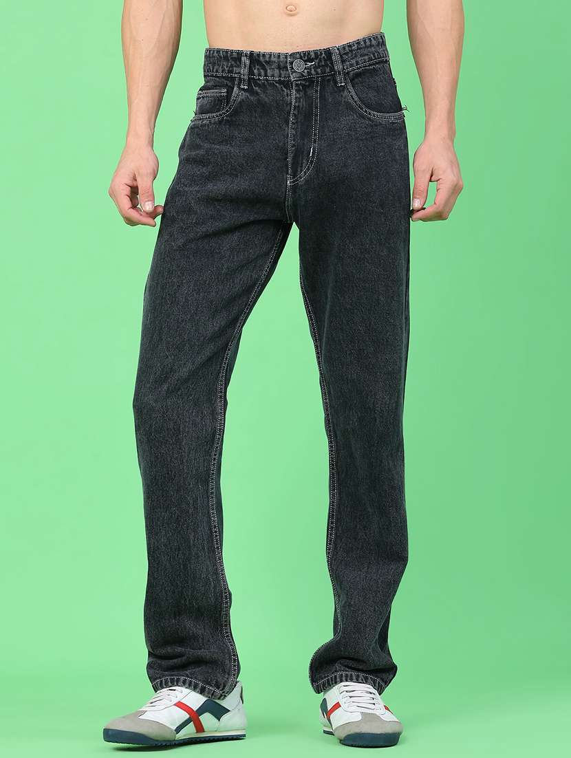 black denim jeans
