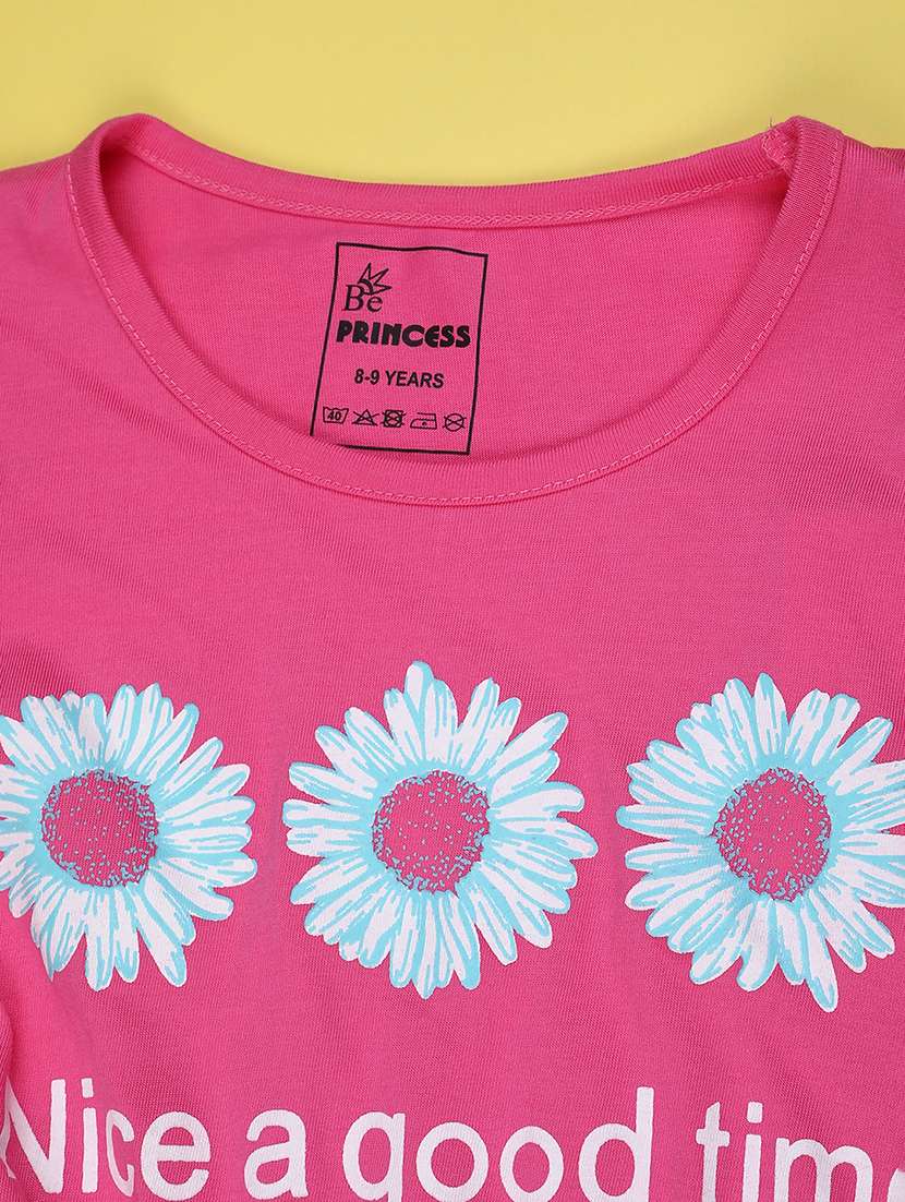 pink cotton fit & flare dress - 22156073 -  Standard Image - 2