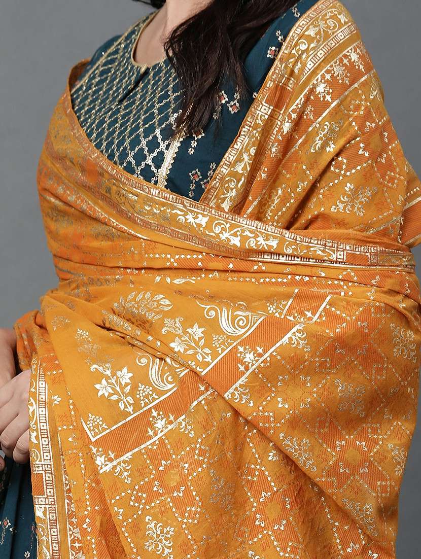 blue kurta palazzo  set - 22156077 -  Standard Image - 2