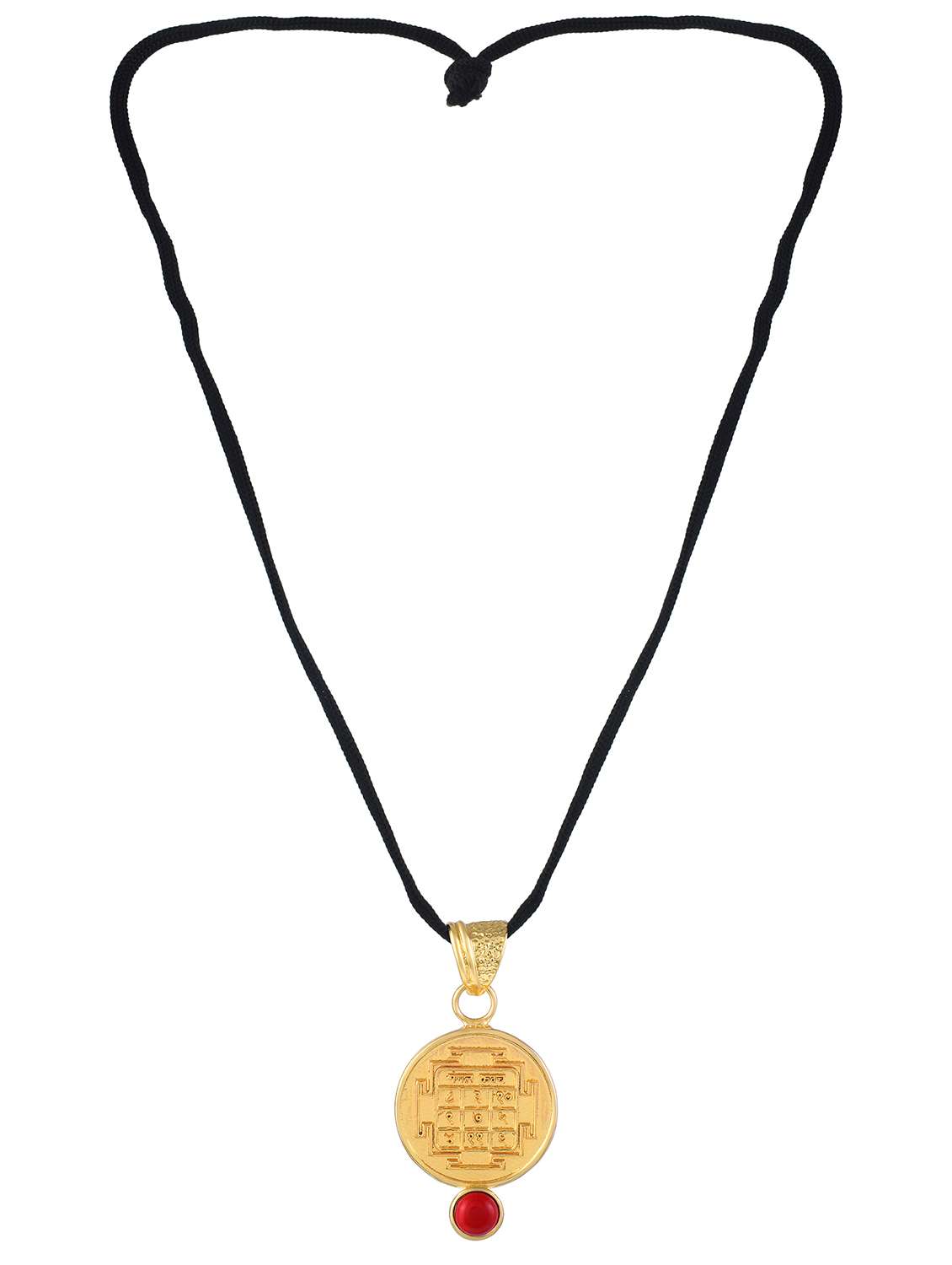 gold-plated brass pendant with gemstone - 22156204 -  Standard Image - 2