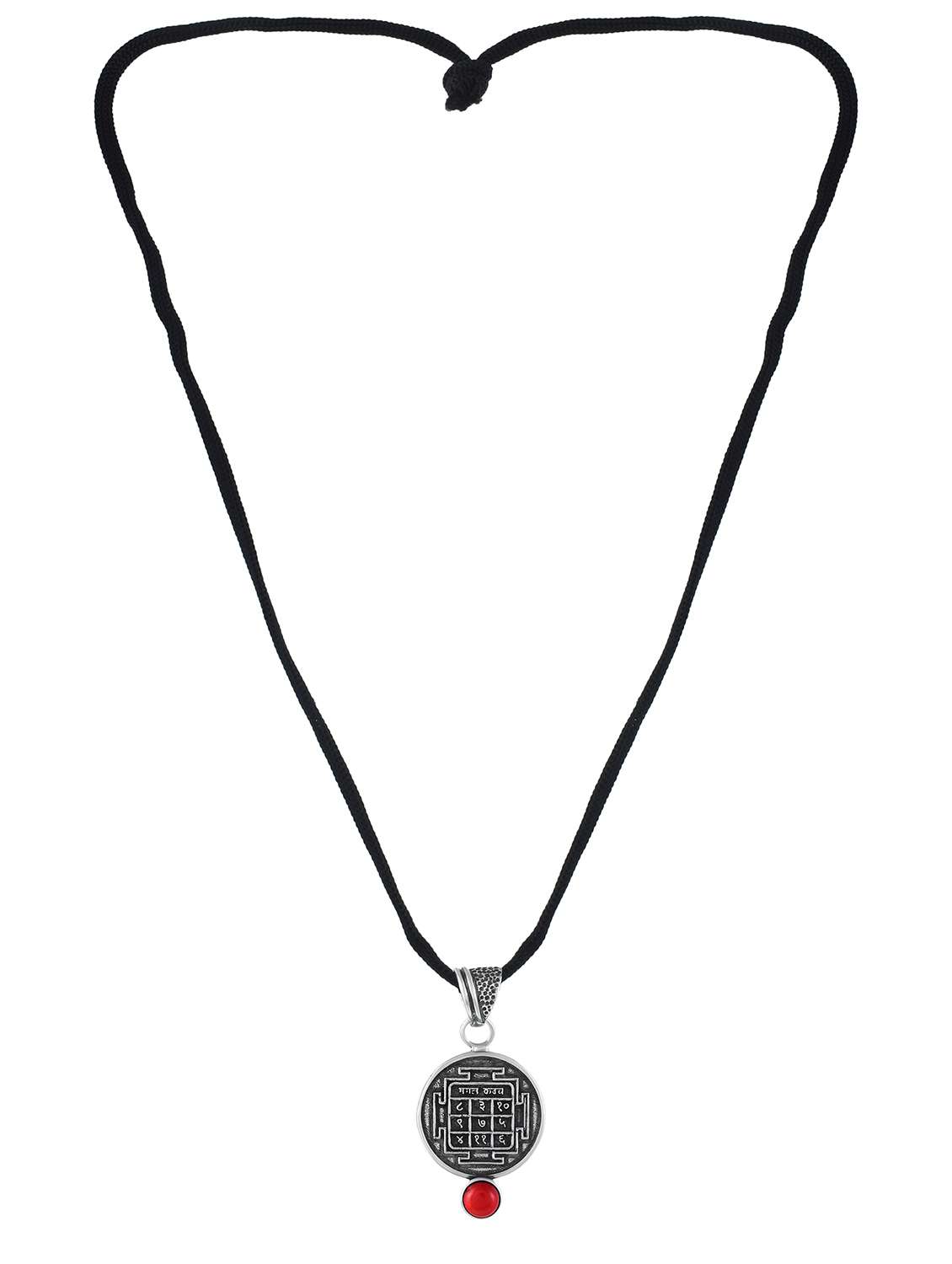 silver-plated brass pendant with gemstone - 22156348 -  Standard Image - 2