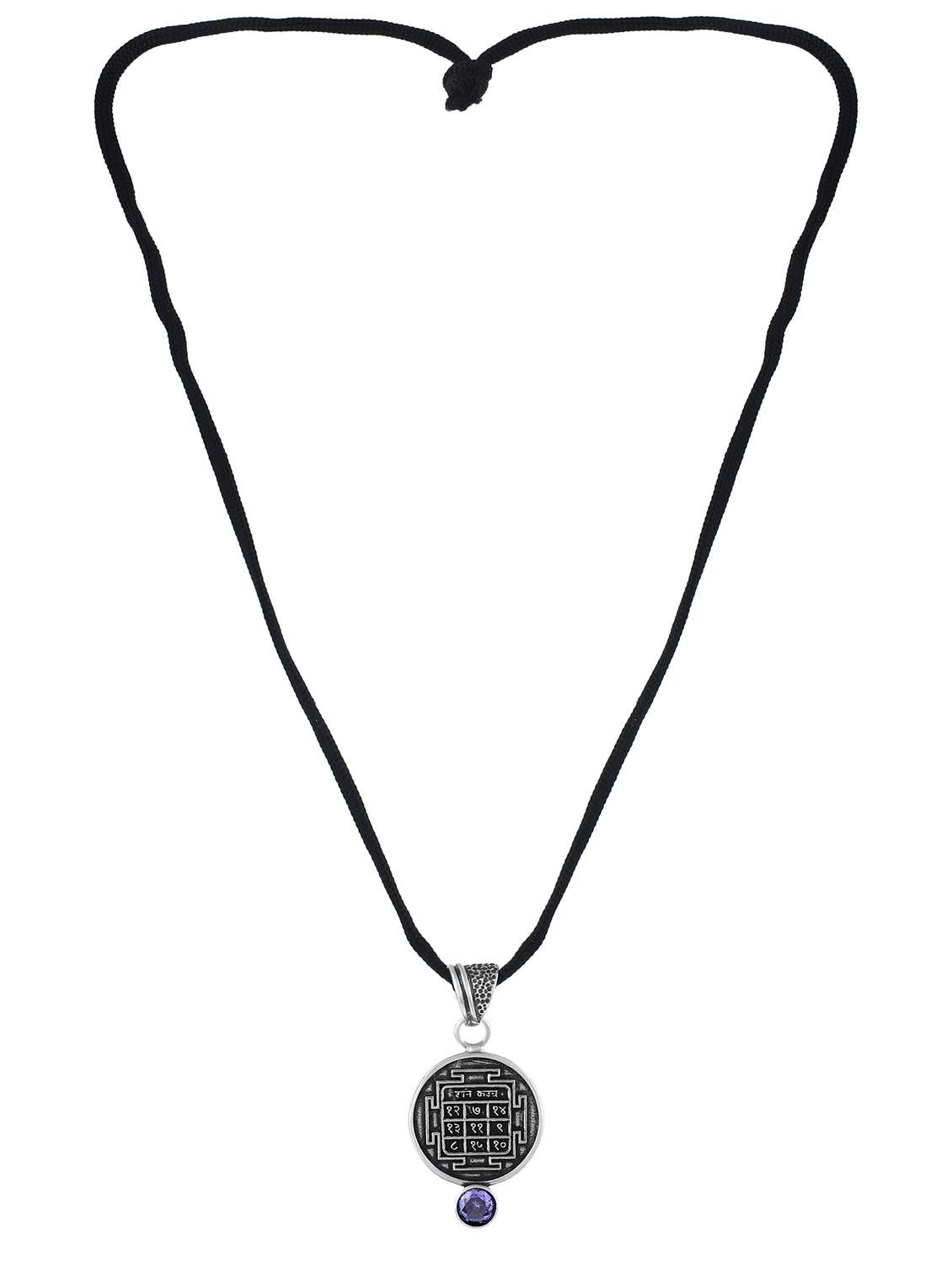 silver-plated brass pendant with gemstone - 22156753 -  Standard Image - 2