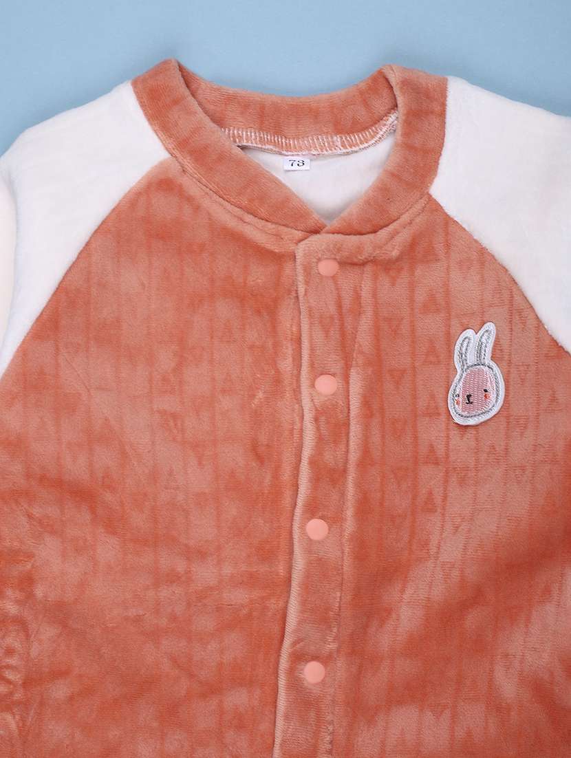 kids color blocked long sleeve romper - 22156758 -  Standard Image - 2