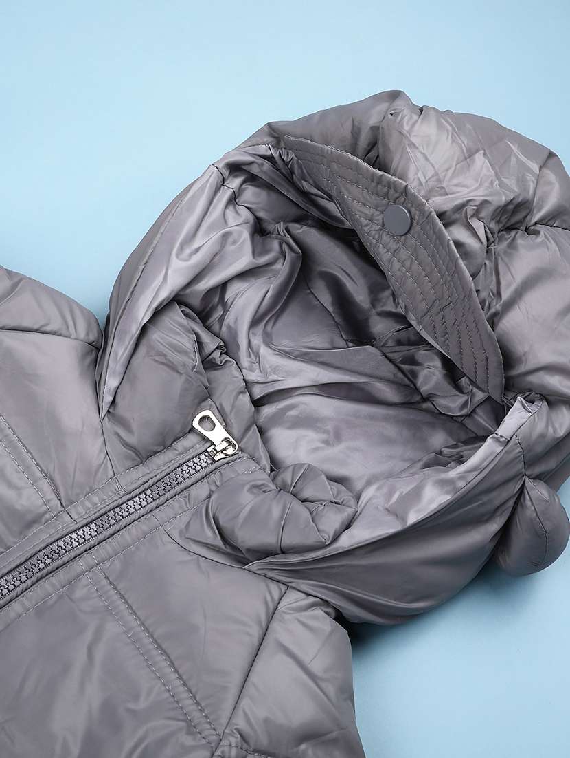 boys solid long sleeve quilted jacket - 22156775 -  Standard Image - 2