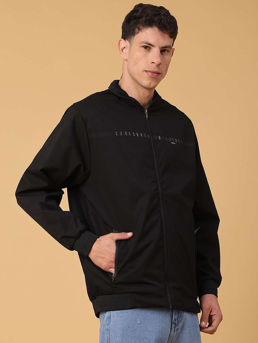 men solid long sleeve bomber jacket - 22156798 -  Standard Image - 2