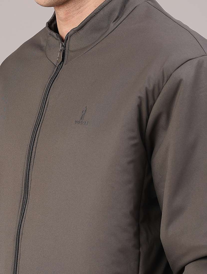 men solid long sleeve bomber jacket - 22156801 -  Standard Image - 2