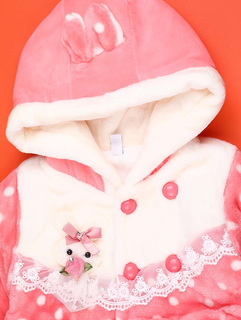 girls self designed hooded full length set - 22157013 -  Standard Image - 2